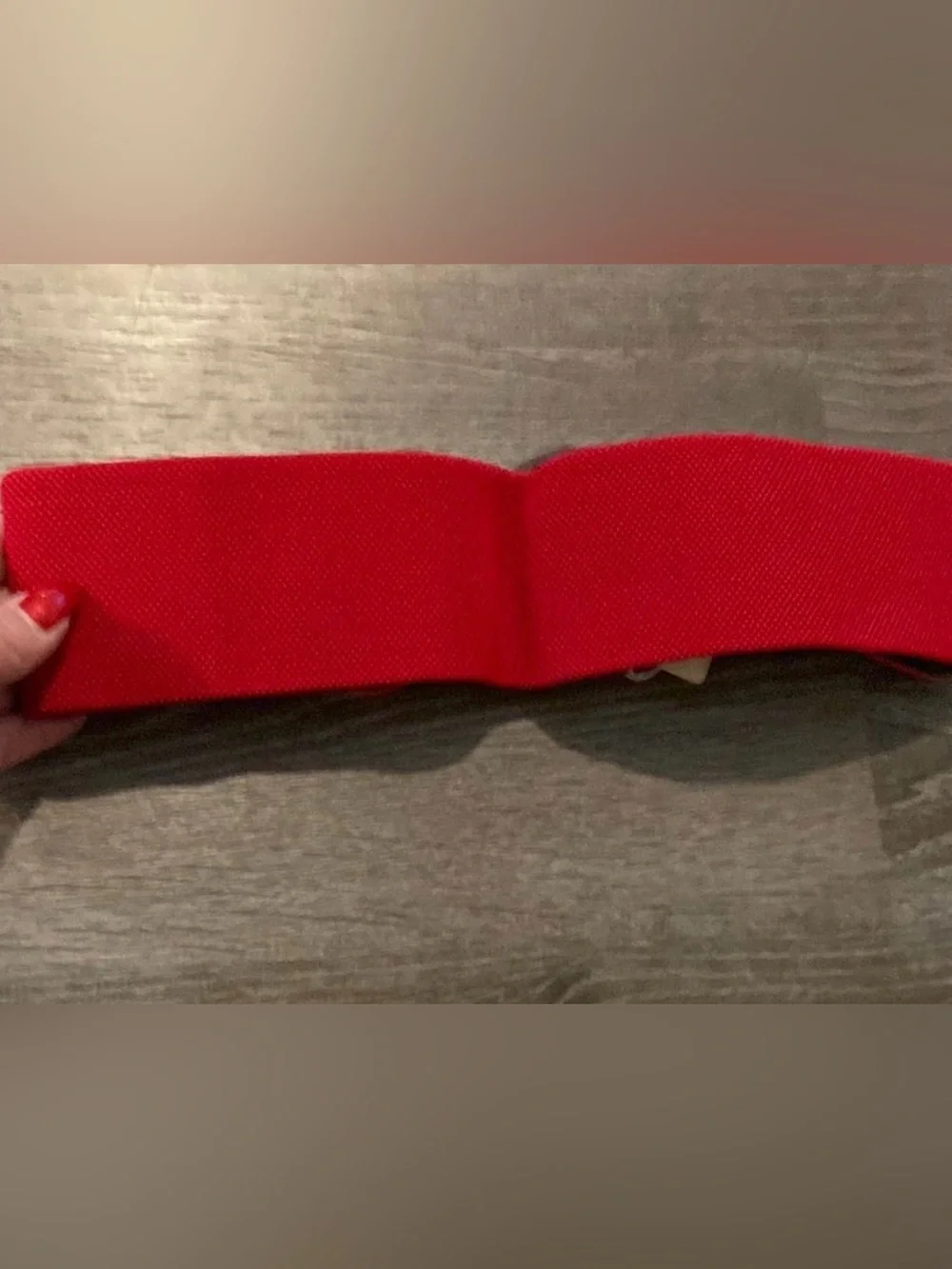 Wide Elastic Red Women's Fashion Belt